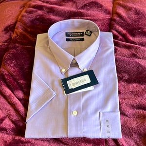 Roundtree and Yorke dress shirt men’s slim fit lavender